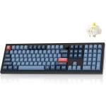 خرید کیبورد Keychron V6 Max - بی‌سیم - سوییچ مکانیکی Jupiter Red - سیاه کربنی